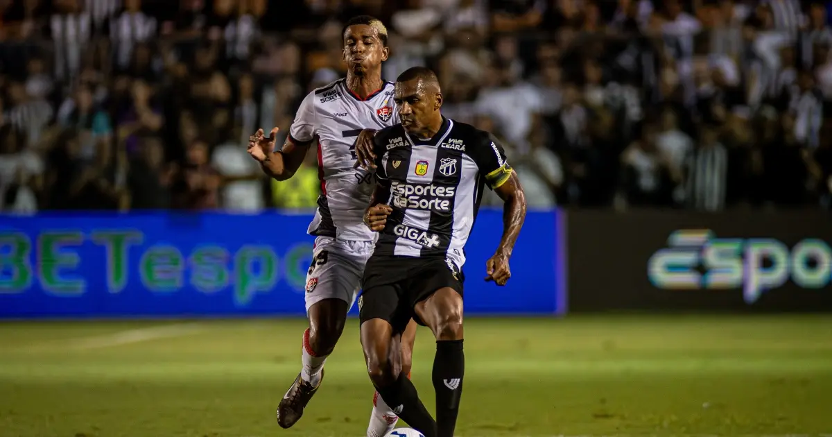 Vitória perde para o Ceará e entra na zona de rebaixamento do Brasileirão