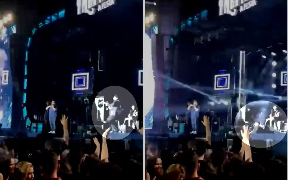 image-40 Internado, Marrone 'passa bem' após cair de palco e bater a cabeça